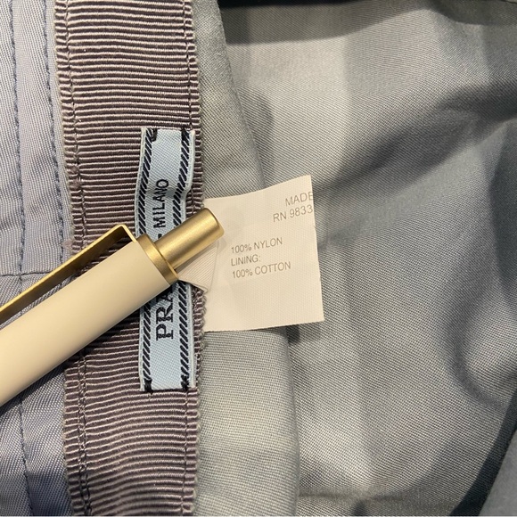 $695 EUC Prada Re-Nylon Bucket Hat Cornflower Blue Size M - Picture 6 of 14